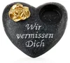 COM-FOUR® Hartvormige decoratie voor graven met een Productafbeelding-voorbeeld 1