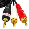 1,3m 3,5mm AUX Klinke auf 2x Cinch RCA Audio Kabel Stereo Produktbild-Vorschau 7