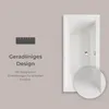A white bathtub with text and a ruler icon on a light gray background. Produktbild-Vorschau