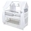 Baby-Delux Hausbett Kinderbett Gitterbett weiß 60x120 Produktbild-Vorschau 1