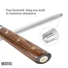 nóż szefa kuchni 20 cm z ostrzałką diamentową, wykonany ze Podgląd zdjęcia produktu 5