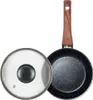 A frying pan with a wooden handle and a glass lid, shown against a white background. Náhľad obrázku produktu