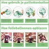 Dino-Geburtstagsdeko-Set, 40-teilig, Ziffer 4, grün Productafbeelding-voorbeeld