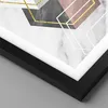 Gerahmtes Poster - Schwarzer Rahmen - Zahlen Weiß Golden - Produktbild-Vorschau 2