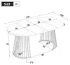 Uitschuifbare eettafel 100/138/176 × 100 cm, met een Productafbeelding-voorbeeld 8