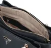 Elegante schwarze Fedora-Damentasche mit abnehmbarem Produktbild-Vorschau 12
