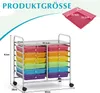 Wózek COSTWAY z 12 szufladami do sztaplowania, wózek z Podgląd zdjęcia produktu 2
