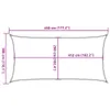 Sonnensegel Hellgrau 4,5x3 m 100% Polyester Oxford Produktbild-Vorschau 10