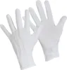 Deluxe Handschuhe Weiß mit Druckknopf Baumwolle Clown Produktbild-Vorschau 1