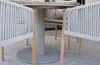 Runder Gartentisch Tower | ø 120 cm | Tecon Teak | Camel Produktbild-Vorschau 5