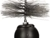 A close-up view of the top of a chimney brush with a weighted ball at the bottom. Produktbild-Vorschau