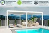 Deluxe Plus Pavillon Terrassenüberdachung Aluminium 4 x 6 M Produktbild-Vorschau 5