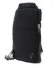A black sling bag shown from a side angle against a white background. Anteprima dell’immagine prodotto
