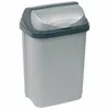 A gray trash can with a dark gray lid. Anteprima dell’immagine prodotto