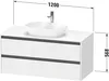 Duravit Ketho.2 Wastafelonderkast 120x55x56,8 cm Hoogglans Produktbild-Vorschau 4