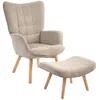 Sillón orejero HOMCOM con reposapiés, sillón reclinable, Vista previa de la imagen del producto 1