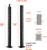 VEVOR Kabelgeländerpfosten, 914x50,8x50,8 mm, Produktbild-Vorschau 8