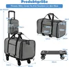 Diagram showing the dimensions of a pet carrier and its accessories. Náhled obrázku produktu