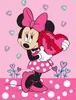 Kinderteppich Minnie Mouse Herz 100x133 cm Produktbild-Vorschau 1