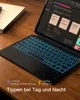 Klávesnica Inateck pre iPad 11"/10,9" QWERTZ RGB, grafitová Náhľad obrázku produktu 9