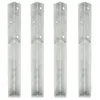 Four identical metal corner anchors are arranged vertically and side-by-side against a white background. Náhľad obrázku produktu