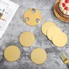 6-teiliges goldfarbenes Untersetzer-Set aus Edelstahl mit Produktbild-Vorschau 4