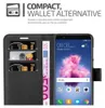 A black wallet-style phone case is open, showing card slots and a phone screen. Anteprima dell’immagine prodotto
