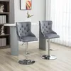 HOMCOM 2er Set Barhocker Barstühle Drehstühle Produktbild-Vorschau 2