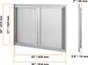 A diagram showing the dimensions of a grill access door. Anteprima dell’immagine prodotto