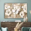Leinwand Bilder 120x80 cm - Blumen - Beige - Abstrakt - Produktbild-Vorschau 4