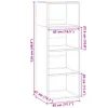 Highboard Schwarz 45x41x124 cm Holzwerkstoff Produktbild-Vorschau 10