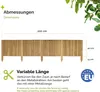 Garronda Beeteinfassung Holz Rollzaun Gartenzaun Produktbild-Vorschau 2