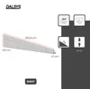 Dalsys Gefällekeil Dusche 200cm, Rechts, Silber – Produktbild-Vorschau 2