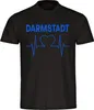multifanshop Herren T-Shirt - Darmstadt - Herzschlag, Produktbild-Vorschau 1