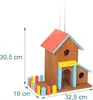 Relaxdays Vogelhaus, Holz, zum Aufhängen, HBT: 30,5 x 32,5 Produktbild-Vorschau 4