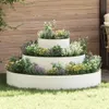 vidaXL Fioriera da giardino Bianca 120 x 120 x 20 cm Anteprima dell’immagine prodotto 2
