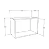 Esilo keuken bovenkastje 60 cm 1 deurwit, eik decor. Productafbeelding-voorbeeld 4