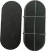 Two black carbon filters for a deep fryer. Produktbild-Vorschau
