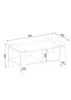 Skye Decor, Erica - White, Walnut, Couchtisch, Weiß, 100% Produktbild-Vorschau 3