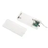 A clear plastic battery holder for LED lights, shown with its lid open. Produktbild-Vorschau