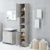 A bathroom with a tall cabinet, sink, and laundry baskets. Anteprima dell’immagine prodotto