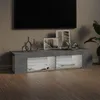 vidaXL TV-Schrank mit LED-Leuchten Betongrau 135x39x30 cm Produktbild-Vorschau 3