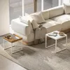 HOMCOM 2er-Set Couchtisch, Eckiger Beistelltisch, Produktbild-Vorschau 2