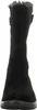 A black boot with fur trim is shown from the back against a white background. Anteprima dell’immagine prodotto