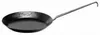 A black cast iron frying pan with a long handle is shown against a white background. Produktbild-Vorschau