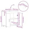 vidaXL Badezimmerschrank-Set TULUM Sonoma-Eiche 60 x 34 x Produktbild-Vorschau 8