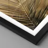 Gerahmtes Poster - Schwarzer Rahmen - Blatt Gold Pflanze - Produktbild-Vorschau 2