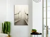 Italienischer Leinwand Leinwandbild - Bridge in the Fog (1 Produktbild-Vorschau 2