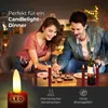 LED tyčové sviečky s časovačom, červené, 4 ks, červené, do Náhľad obrázku produktu 4