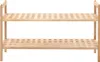 vidaXL Scarpiera in legno massiccio di noce 69x26x40 cm Anteprima dell’immagine prodotto 1